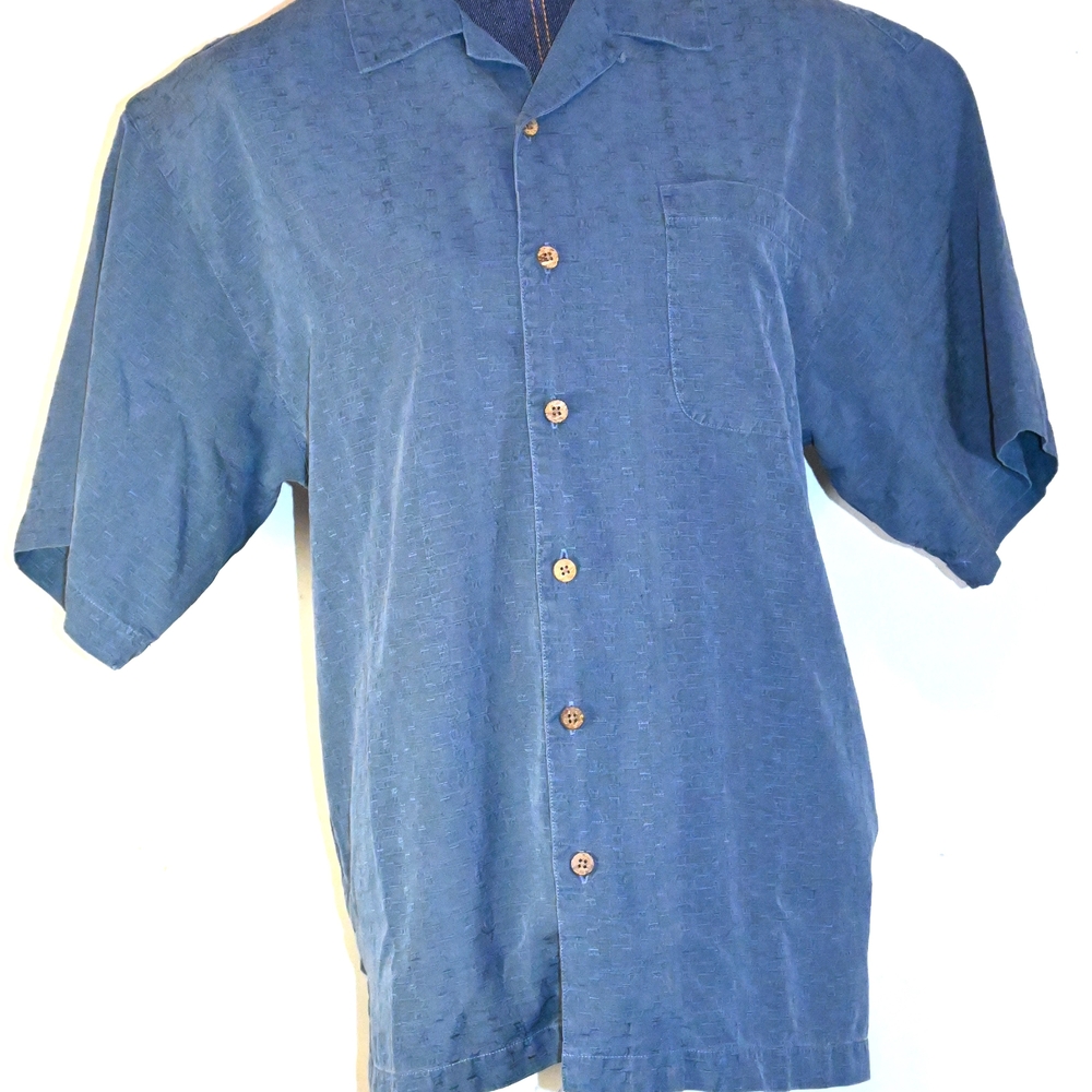 TOMMY BAHAMAS Men's Button-down Shirt Extra Large, Short Sleeves